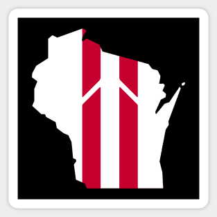 Wisconsin Stripe Sticker